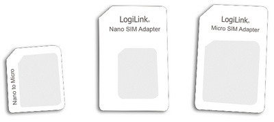 LogiLink SIM-Karten-Adapter-Set (Nano/Micro/Standard)