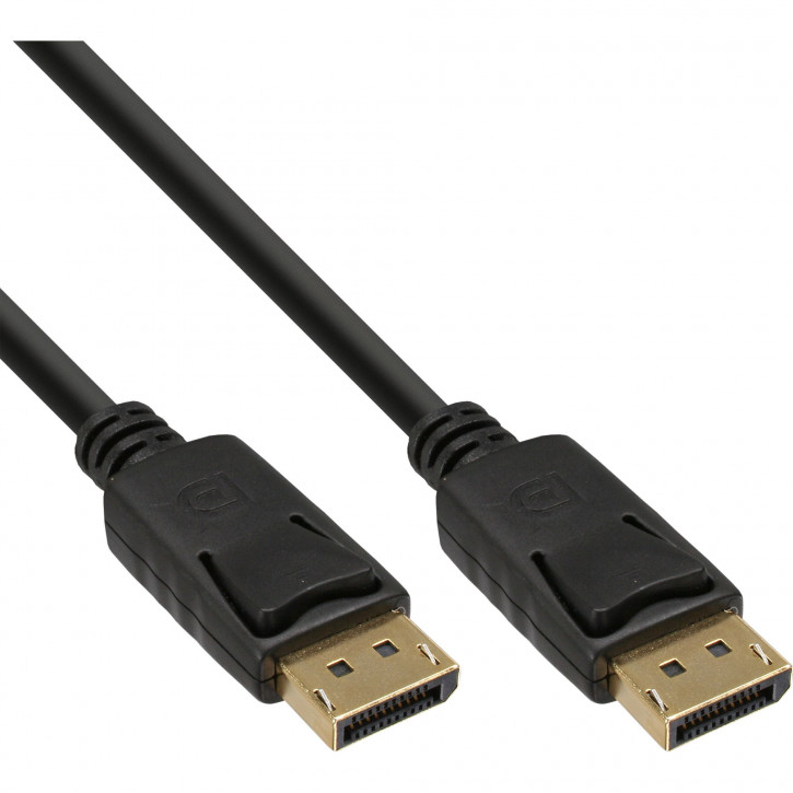 InLine DisplayPort Kabel vergoldet (2m - schwarz)