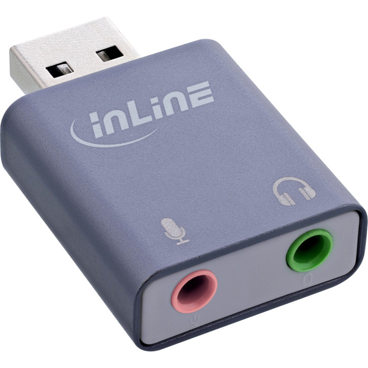 InLine USB Audio Soundkarte (silber)